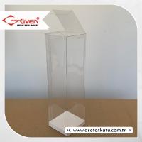  6x6x21 Beyaz İç Yükselticili Otomatik Asetat Kutu