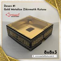 [Desen #1] 8x8x3 Gold Zikirmatik Kutusu