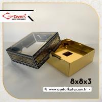 [Desen #1] 8x8x3 Gold Zikirmatik Kutusu