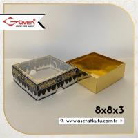 [Desen #2] 8x8x3 Gold Zikirmatik Kutusu