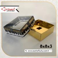[Desen #3] 8x8x3 Gold Zikirmatik Kutusu