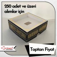 [Kampanyalı] [Desen #1] 8x8x3 Beyaz Zikirmatik Kutusu