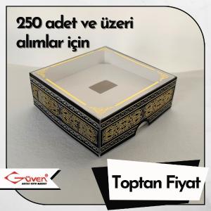 [Kampanyalı] [Desen #1] 8x8x3 Beyaz Zikirmatik Kutusu