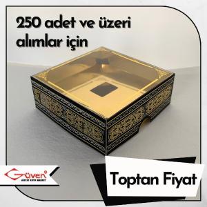 [Kampanyalı] [Desen #1] 8x8x3 Gold Zikirmatik Kutusu