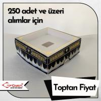 [Kampanyalı] [Desen #2] 8x8x3 Beyaz Zikirmatik Kutusu