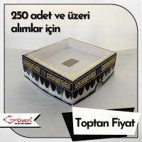 [Kampanyalı] [Desen #3] 8x8x3 Beyaz Zikirmatik Kutusu