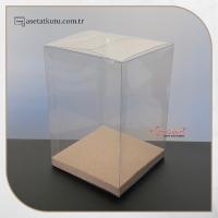 10x10x14 Kraft İç Yükselticili Otomatik Asetat Kutu