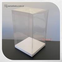 10x10x16 Beyaz İç Yükselticili Otomatik Asetat Kutu