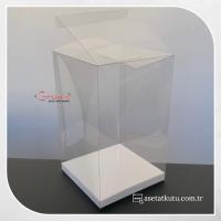 10x10x16 Beyaz İç Yükselticili Otomatik Asetat Kutu