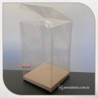 10x10x16 Kraft İç Yükselticili Otomatik Asetat Kutu