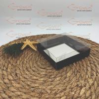 10x10x3 İçi Asetat, Altı Siyah Karton Kutu