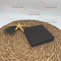 10x10x3 İçi Asetat, Altı Siyah Karton Kutu