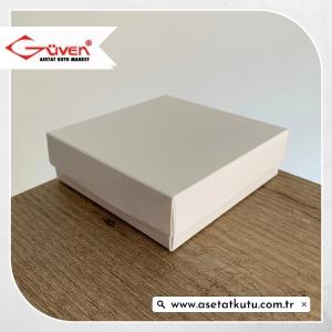 10x10x3 Beyaz Komple Karton Kutu