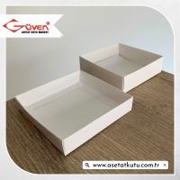 10x10x3 Beyaz Komple Karton Kutu