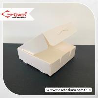 10x10x3 Beyaz Selefon Pencereli Karton Kutu