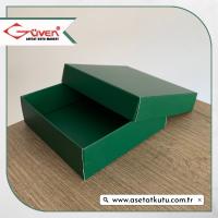 10x10x3 Yeşil Komple Karton Kutu