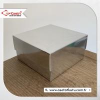 10x10x5 Gümüş Komple Karton Kutu