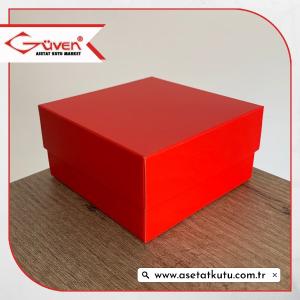 10x10x5 Kırmızı Komple Karton Kutu