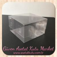 10x10x6 Ölçülü Asetat Kutu