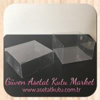 10x10x6 Ölçülü Asetat Kutu