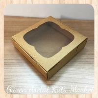 11x11x3 Kraft Pencereli Karton Kutu