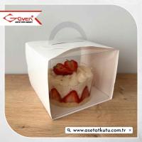 12.5x12.5x10 Dilim Pasta Kutusu