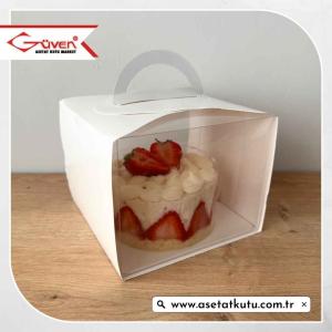 12.5x12.5x10 Dilim Pasta Kutusu