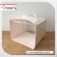 12.5x12.5x10 Dilim Pasta Kutusu