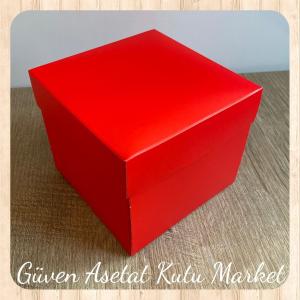 12x12x10 Kırmızı Komple Karton Kutu