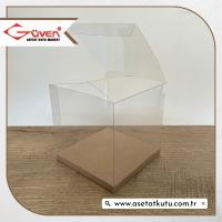 12x12x12 Kraft İç Yükselticili Otomatik Asetat Kutu