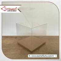 12x12x12 Kraft İç Yükselticili Otomatik Asetat Kutu