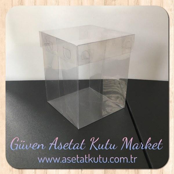 12x12x15 Ölçülü Asetat Kutu