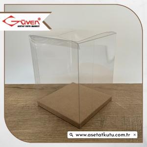 12x12x15 Kraft İç Yükselticili Otomatik Asetat Kutu