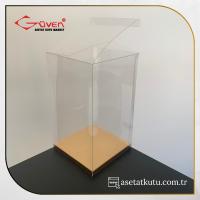 12x12x20 Gold İç Yükselticili Otomatik Asetat Kutu
