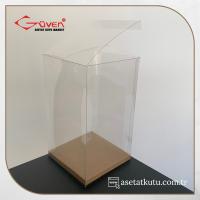 12x12x20 Kraft İç Yükselticili Otomatik Asetat Kutu