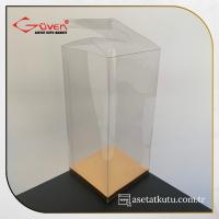 12x12x25 Gold İç Yükselticili Otomatik Asetat Kutu