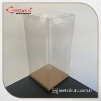 12x12x25 Kraft İç Yükselticili Otomatik Asetat Kutu