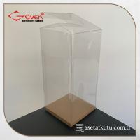 12x12x25 Kraft İç Yükselticili Otomatik Asetat Kutu