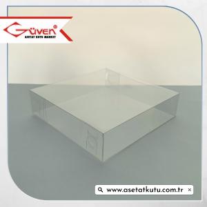 12x12x3 Ölçülü Asetat Kutu