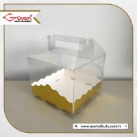 13x13x12 Gold Metalize Pasta Kutusu