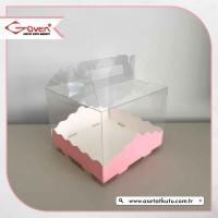 13x13x12 Pembe Pasta Kutusu