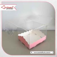 13x13x12 Pembe Pasta Kutusu