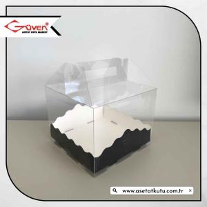 13x13x12 Siyah Pasta Kutusu