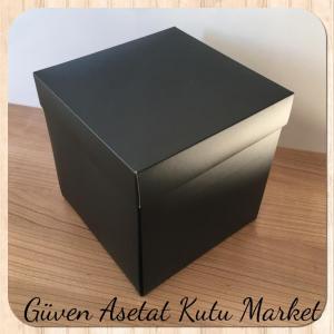 15X15X15 Siyah Komple Karton Kutu