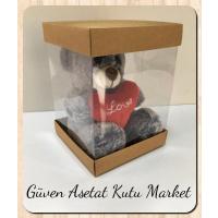 15X15X20 Asetat, Çift Taraflı Kraft Karton Kutu