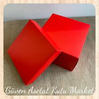 15x15x10 Kırmızı Komple Karton Kutu