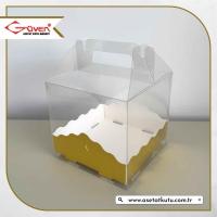 15x15x12 Gold Metalize Pasta Kutusu