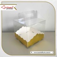 15x15x12 Gold Metalize Pasta Kutusu