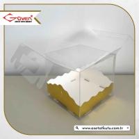 15x15x12 Gold Metalize Pasta Kutusu