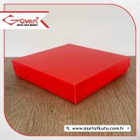 15x15x3 Kırmızı Komple Karton Kutu
